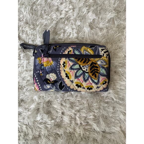 Vera Bradley Charmont Meadow Wallet Turn Lock Zip Around - Picture 2 of 8